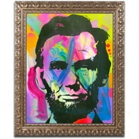 Zaštitni znak likovna umjetnost Abraham Lincoln I Canvas Art by Dean Russo, zlatni ukrašeni okvir