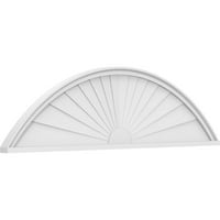 Ekena Millwork 60 W 16 H 2 P Segment Arch Sunburst Arhitektonski stupanj PVC pediment