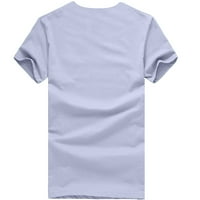 Ljetni vrhovi za muškarce s okruglim vratom i kratkim rukavima, modne bluze s printom, Ležerne majice za vježbanje redovnog kroja