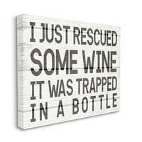 Vino iz Amanda zaglavljeno u boci, izraz smiješni humor za piće platno, zidna umjetnost, 48, dizajn Daphne polselli