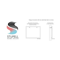 Stupell Industries Moderna podebljana raznolika kišobrana grafička umjetnost crno uokvirena umjetnička print zidna umjetnost, dizajn