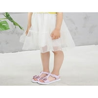 Ljetne sandale s remenom za gležanj za djevojčice; Ležerne školske cipele s prozračnim ravnim potplatom;
