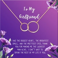 Anavia do moje djevojke poklon za ogrlicu, poklon za kartice za GF, nakit za djevojku, poklon za rođendansku djevojku, Majčin poklon-