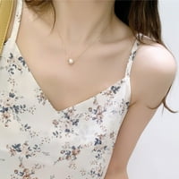 Rasprodaja ljetnih majica za žene modna bluza Ležerne ženske cvjetne bluze bez rukava, bijele, Handbook