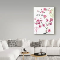 Zaštitni znak likovne umjetnosti lijepi cvijet trešnje, ulje na platnu Jean Plaut