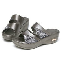 sandale od ananasa Plus size sandale na klin s platformom modne ženske sandale ženske joga sandale srebrne boje 6