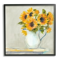 Vaza za suncokrete s mekim laticama, staklenka za mlijeko Zemlja, 24 kom, dizajn Sue schlabach