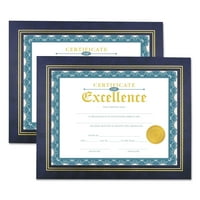 Univerzalni okvir za dokumente od umjetne kože, dokument s certifikatom, 1 2, Plava, - 976839