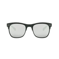 Naočale. kvadratne crne sunčane naočale s bijelim ogledalom i sivim lećama