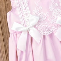 A. M. / Komplet odjeće za djevojčice, kombinezon, bijeli čipkasti bodi, ljetni klizači s otvorenim leđima s naramenicama