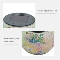 Solarna staklena kugla vrtna svjetiljka koja mijenja boju, Solarna Stolna svjetiljka Vodootporna solarna LED noćna svjetiljka za