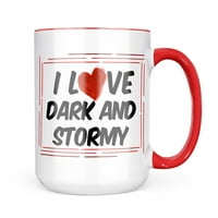 Neonblond volim tamnu i olujnu šalicu za koktel poklon za ljubitelje kave i čaja