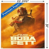 Ratovi zvijezda: knjiga Bobe Fetta - zidni poster Boba pješčane oluje s gumbima, 22.375 34