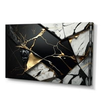 DesignArt Sažetak Geode Gold IV platna zidna umjetnost
