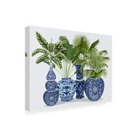Fab Funky 'Chinoiserie Vase Group 1' Canvas Art
