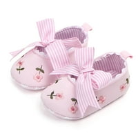 sandale za djevojčice u donjem rublju, mekane neklizajuće cipele s cvjetnim lukom, mekane cipele za prvu šetnju, ružičasta 13