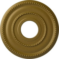 Ekena Millwork 1 8 OD 5 8 id 3 4 P Valeriano stropni medaljon, ručno oslikano zlato