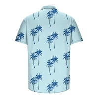 Nudi muške košulje, modne Ležerne košulje na kopčanje s printom Havaji, odjeća s ovratnikom s kratkim rukavima, Bluza na rasprodaji