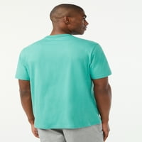 Besplatni montažni muški svakodnevni majica s kratkim rukavima